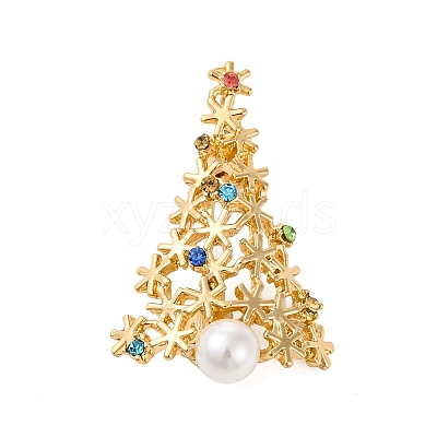 Rhinestone Alloy Brooches JEWB-M047-02G-07-1
