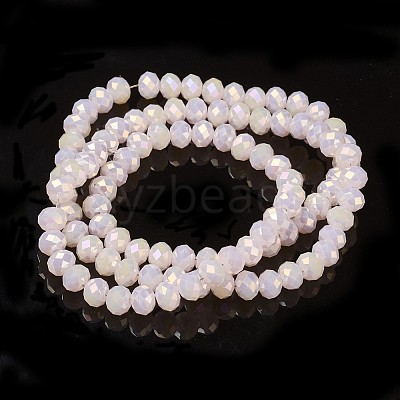 Electroplate Glass Beads Strands EGLA-A034-J6mm-T06-1