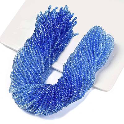 Transparent Painted Glass Beads Strands DGLA-A034-T4mm-A01-1