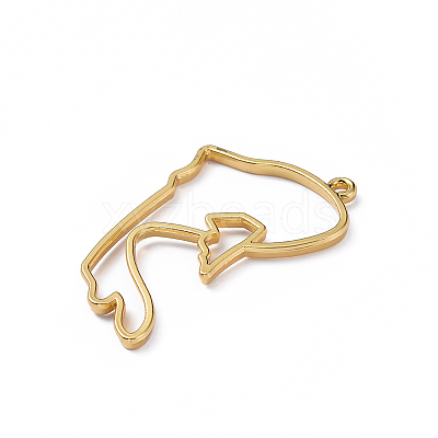 Zinc Alloy Open Back Bezel Pendants PALLOY-D580-05G-H-1