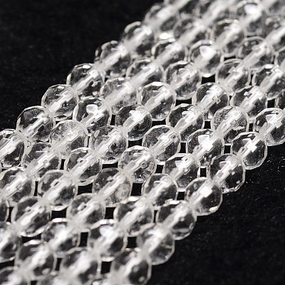 Natural Quartz Crystal Beads Strands X-G-D840-11-4mm-1