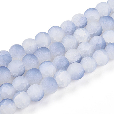 Crackle Glass Beads X1-GLAA-N009-8mm-07-1