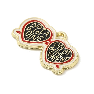 Alloy Enamel Pendants ENAM-C022-02A-G-1