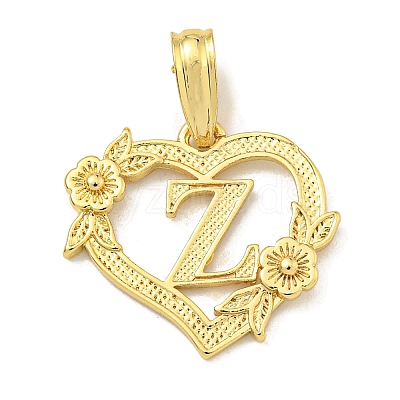Heart Brass Pendants KK-I714-04G-Z-1