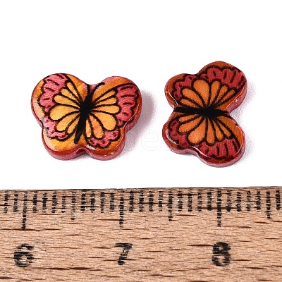 Printed Natural Freshwater Shell Beads SHEL-Q029-11B-1