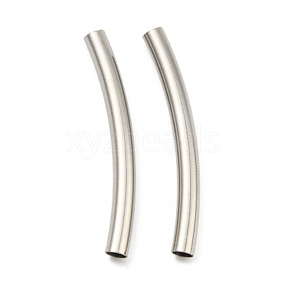 Non-Tarnish 304 Stainless Steel Tube Beads STAS-B047-27L-P-1