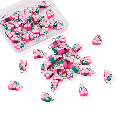 50Pcs Handmade Polymer Clay Charms CLAY-YS0001-02-1