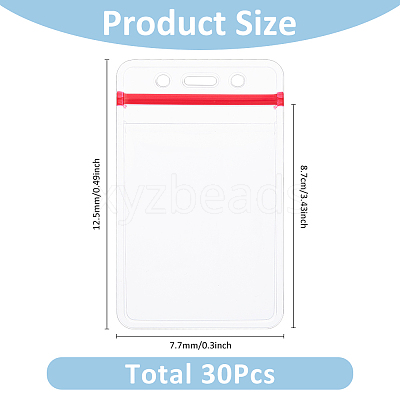 Waterproof PVC Resealable Bags ABAG-WH0035-062-1