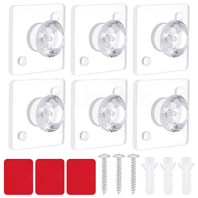 15 Sets Acrylic Diamond Hook Hangers for Jewelry Necklace FIND-GA0003-46-1