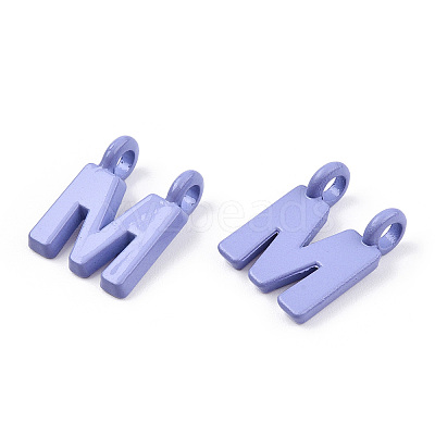 Rack Plating Spray Painted Alloy 2-Loop Link Pendants PALLOY-N176-01M-1
