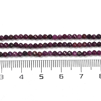 Natural Ruby Beads Strands G-C181-B06-01-1
