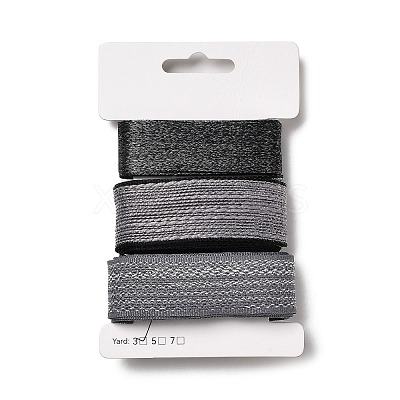 9 Yards 3 Styles Polyester Ribbon SRIB-A014-G13-1