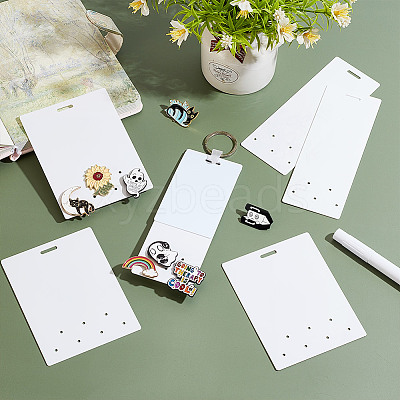 2Pcs 2 Styles Acrylic Badge Display Board AJEW-WH0554-59-1