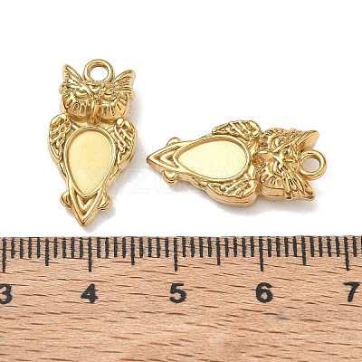 304 Stainless Steel Pendant Cabochon Settings SA-CBAE5AC-12G-1