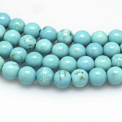 Natural Magnesite Beads Strands TURQ-G103-8mm-01-1
