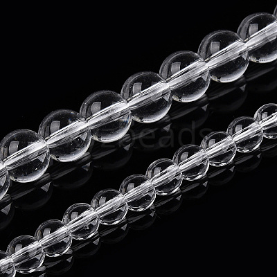 Transparent Glass Beads Strands X-GLAA-T032-T6mm-13-1