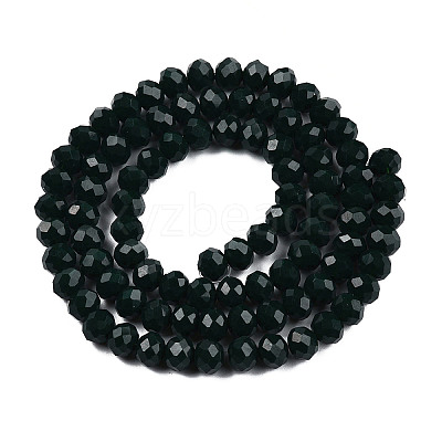 Opaque Solid Color Imitation Jade Glass Beads Strands EGLA-A044-P2mm-D12-1