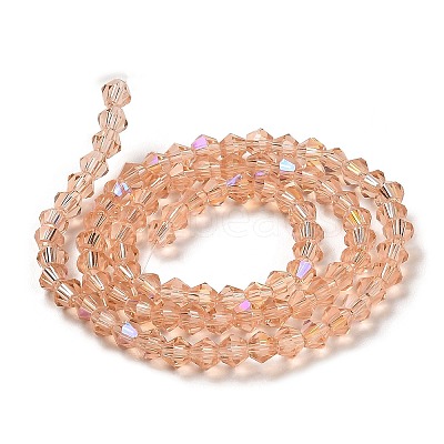 Transparent Electroplate Glass Beads Strands LS-GLAA-F029-2mm-D15-1