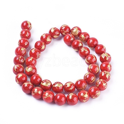 Natural Mashan Jade Beads Strands G-F670-A14-10mm-1