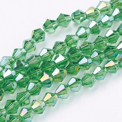Glass Beads Strands EGLA-S056-06-1
