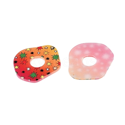 Printed Acrylic Pendants OACR-T028-08B-1