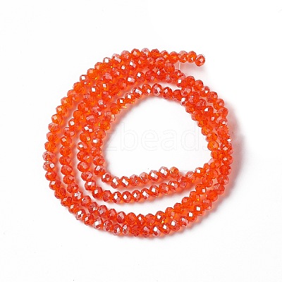 Electroplate Glass Beads Strands EGLA-R048-2mm-21-1