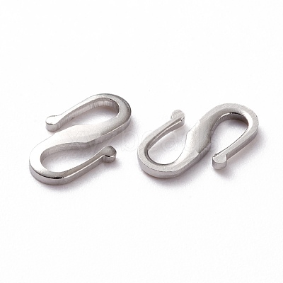 Brass S Hook Clasps KK-L205-04P-1