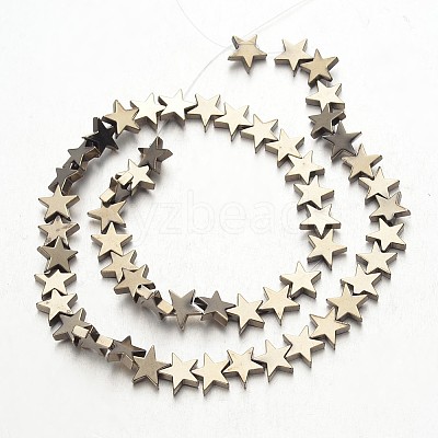 Electroplate Non-magnetic Synthetic Hematite Bead Strands G-F300-24D-06-1