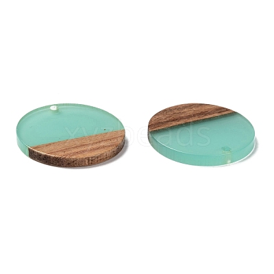 Resin & Walnut Wood Pendants RESI-S358-02B-03-1