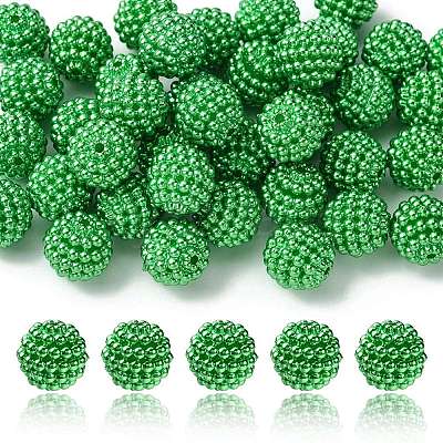 Imitation Pearl Acrylic Beads OACR-FS0001-45C-1