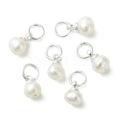 Natural Cultured Freshwater Pearl Pendants PALLOY-JF05298-01-1