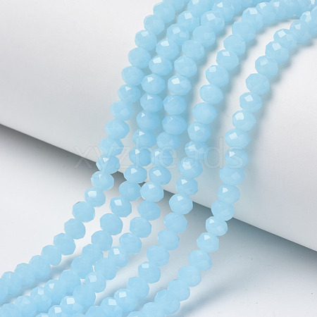 Glass Beads Strands EGLA-A034-J8mm-D04-1