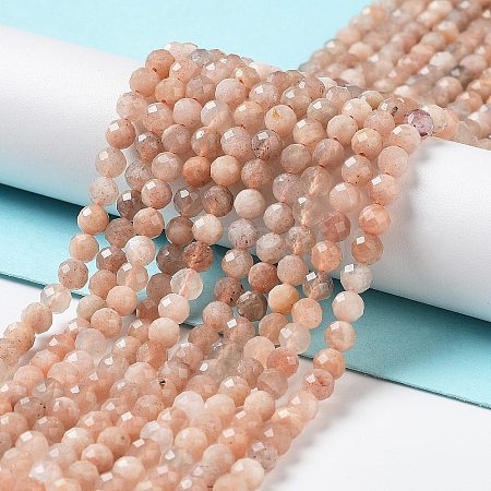 Natural Peach Moonstone Beads Strands G-J400-E16-02-3MM-1