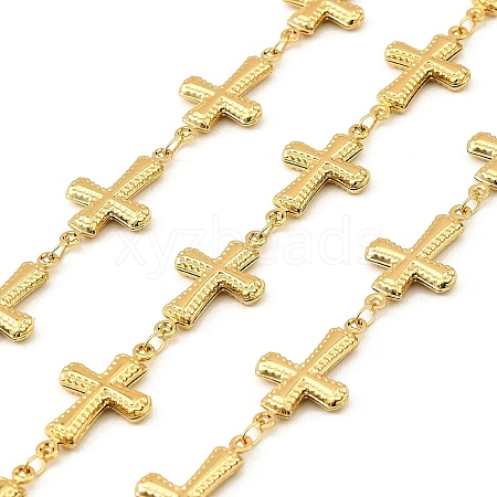304 Stainless Steel Cross Link Chains CHS-G042-01G-03-1
