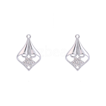 Tibetan Style Alloy Rhinestone Pendants PW-WG22E69-04-1