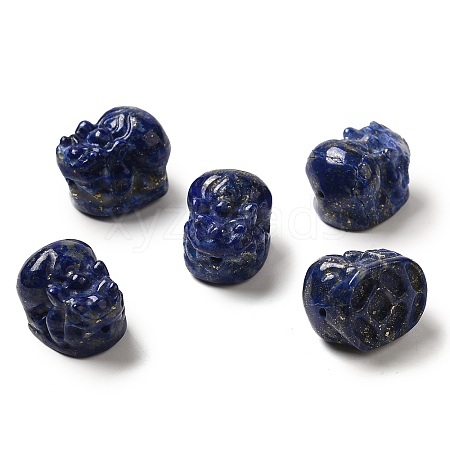 Natural Lapis Lazuli Carved Beads G-P550-07-1