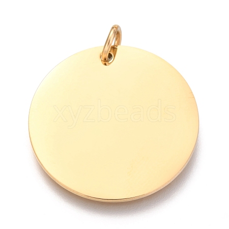 Ion Plating(IP) 304 Stainless Steel Charms EJEW-L238-03F-G-1