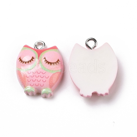 Opaque Resin Pendants RESI-J023-15C-1