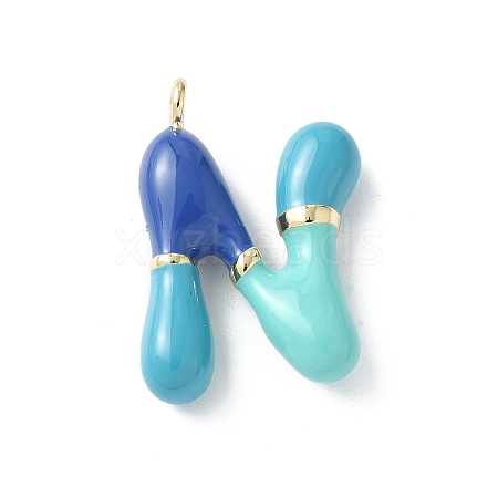 Brass Enamel Pendants X-KK-E093-03G-N-01-1