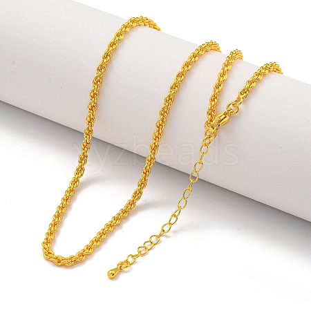 Brass Wheat Chain Necklaces for Women NJEW-G084-23G-1