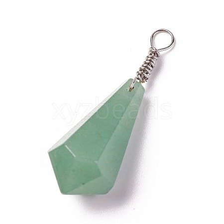 Natural Green Aventurine Pendants G-I220-E01-1