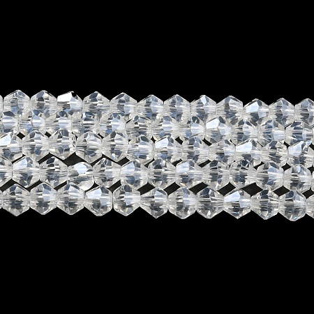 Transparent Electroplate Glass Beads Strands LS-GLAA-F029-3mm-C13-1