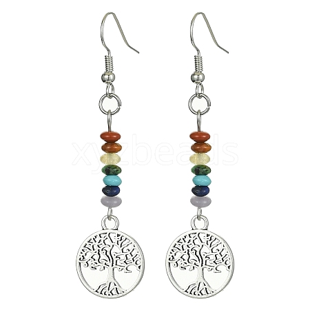 Alloy Tree of Life Dangle Earrings EJEW-JE05462-05-1