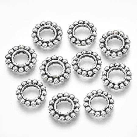 Tibetan Style Alloy Beads TIBE-Q089-12AS-RS-1