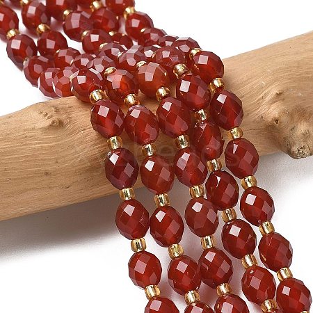 Natural Carnelian Beads Strands G-F809-A22-01-1
