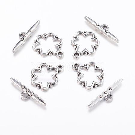 Alloy Toggle Clasps EA777Y-AS-NR-1