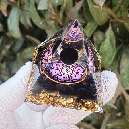 Orgonite Pyramid Resin Energy Generators PW-WGF04D3-01-1