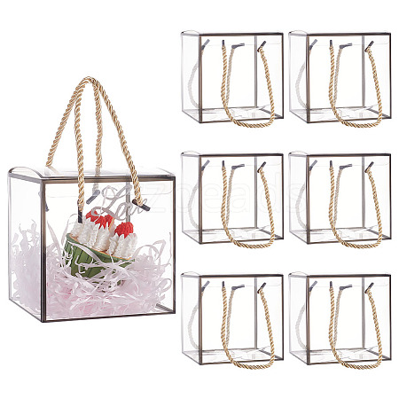 Transparent PVC Plastic Gift Box OBOX-WH0016-05B-1