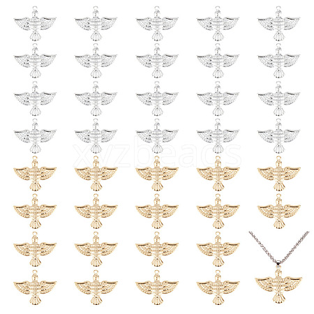 ARRICRAFT 40Pcs 2 Colors Brass Pendants KK-AR0003-32-1