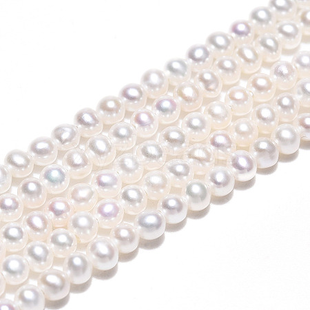 Natural Nucleated Pearl Beads Strands PEAR-N016-02B-1